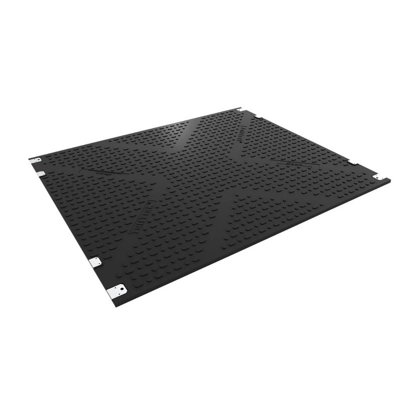 Road plate up to 150 tons 250 x 300 x 3.8 cm black strong ST TTST