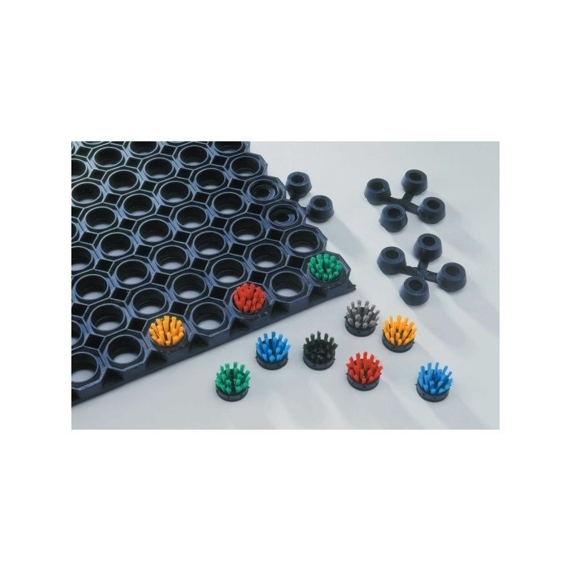 Doormat honeycomb rubber Oct-O-Mat 23 mm custom size brushes for honeycomp