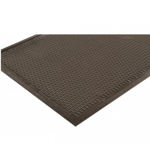 Rubber mat Soil guard doormat black scrape 90x150 cm